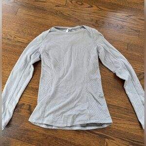 Lululemon Athletica Herringbone Long Sleeve Top